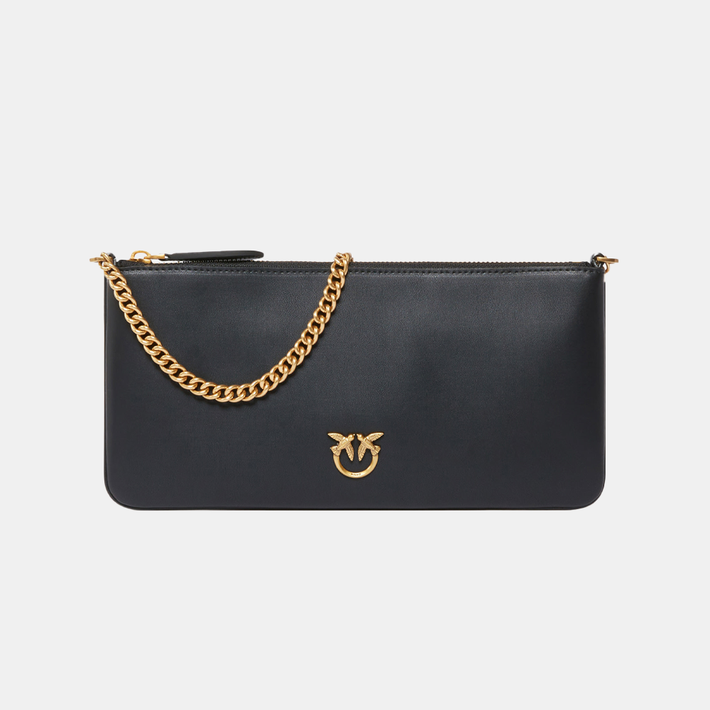 Pinko Horizontal Flat Bag in Leather
