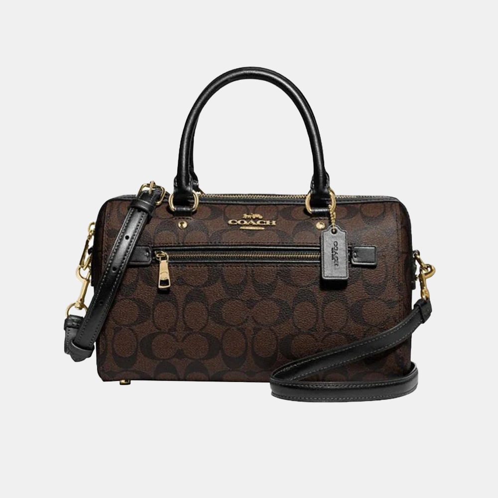 Coach Rowan Satchel Bag In Signature Canvas