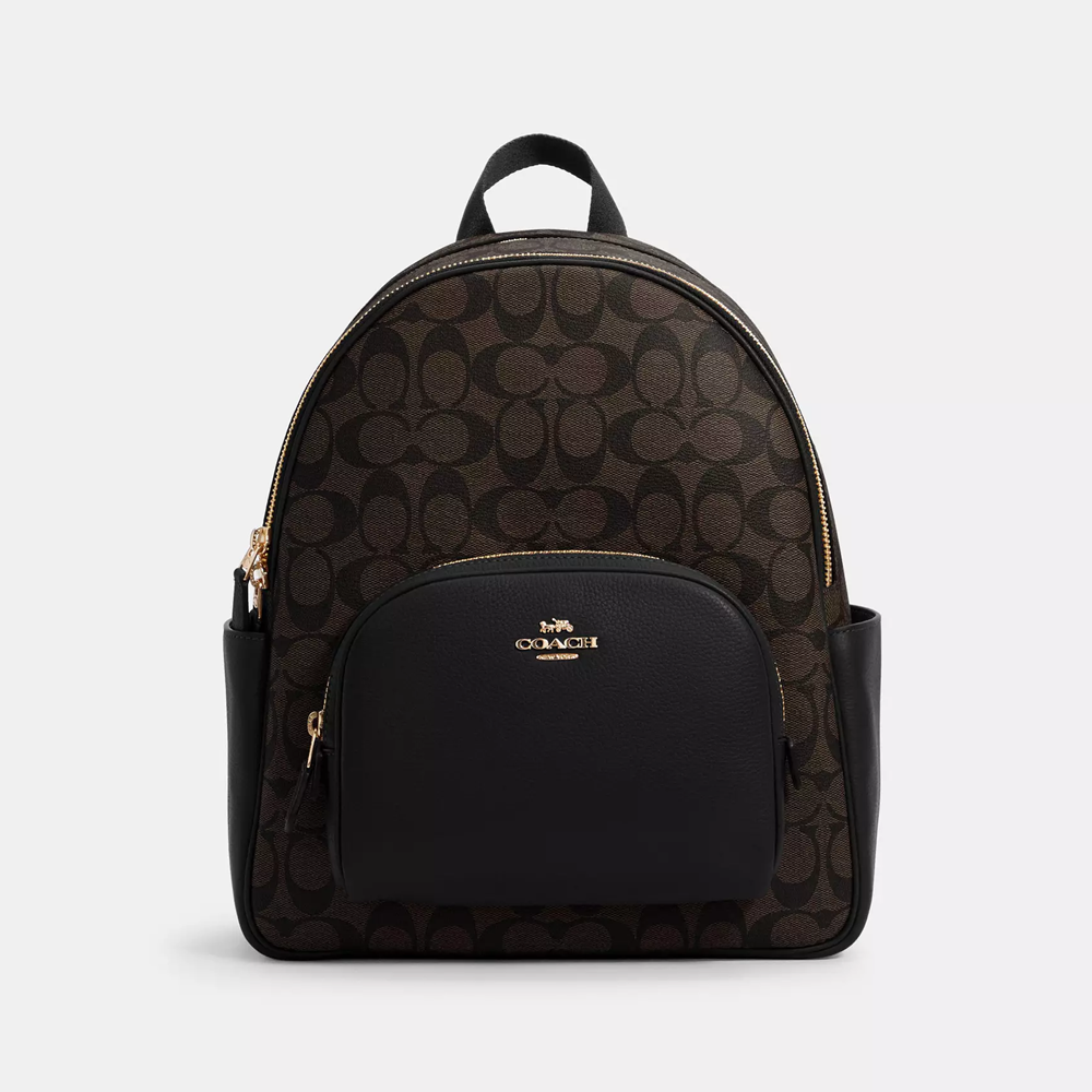 Coach Court Backpack In Signature Canvas