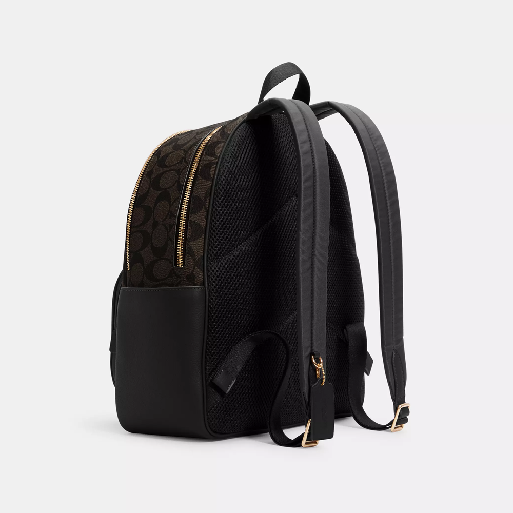 Coach Court Backpack In Signature Canvas