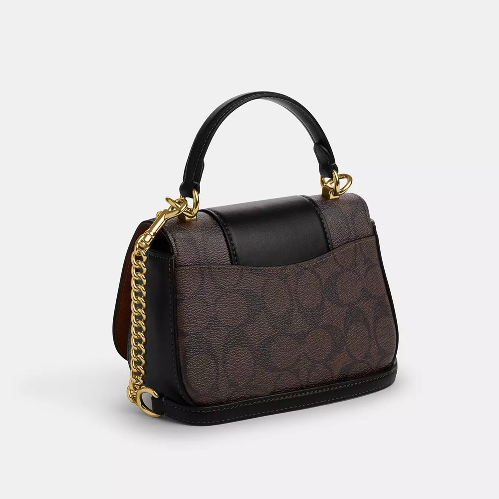 Coach Lysa Top Handle In Signature Canvas