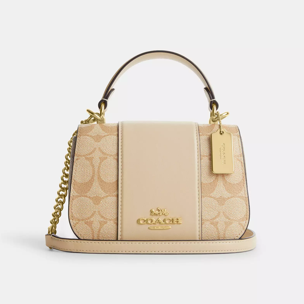 Coach Lysa Top Handle In Signature Canvas