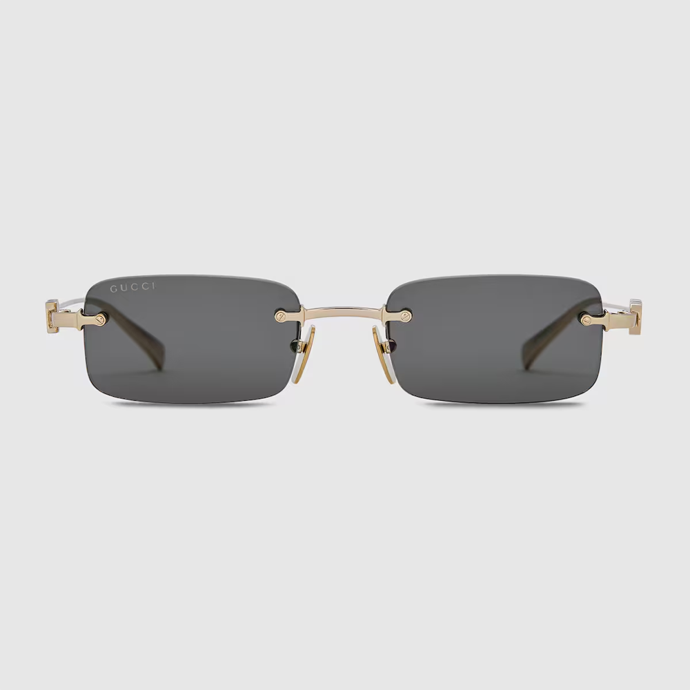 Gucci Rectangular frame sunglasses gold-toned