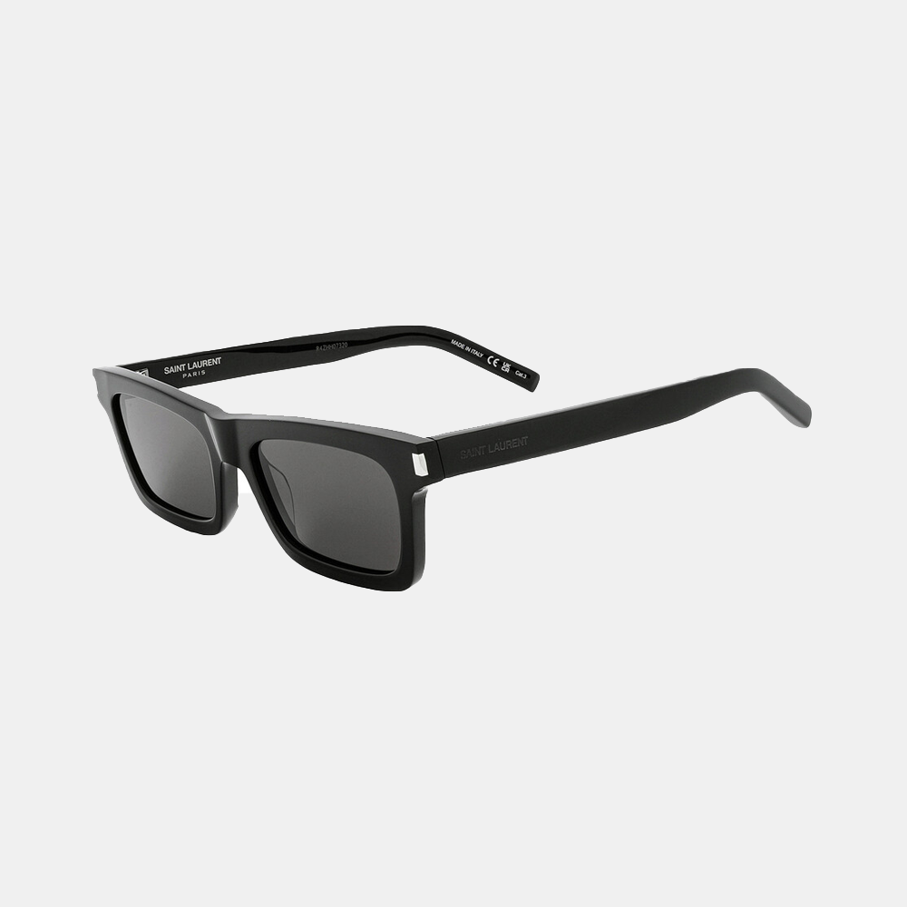 Saint Laurent Black Rectangular Ladies Sunglasses