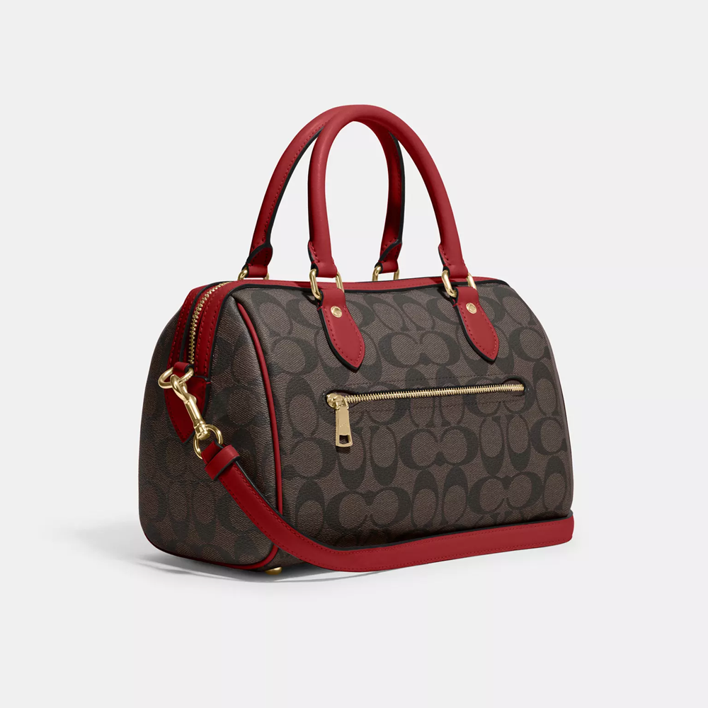 Coach Rowan Satchel Bag In Signature Canvas