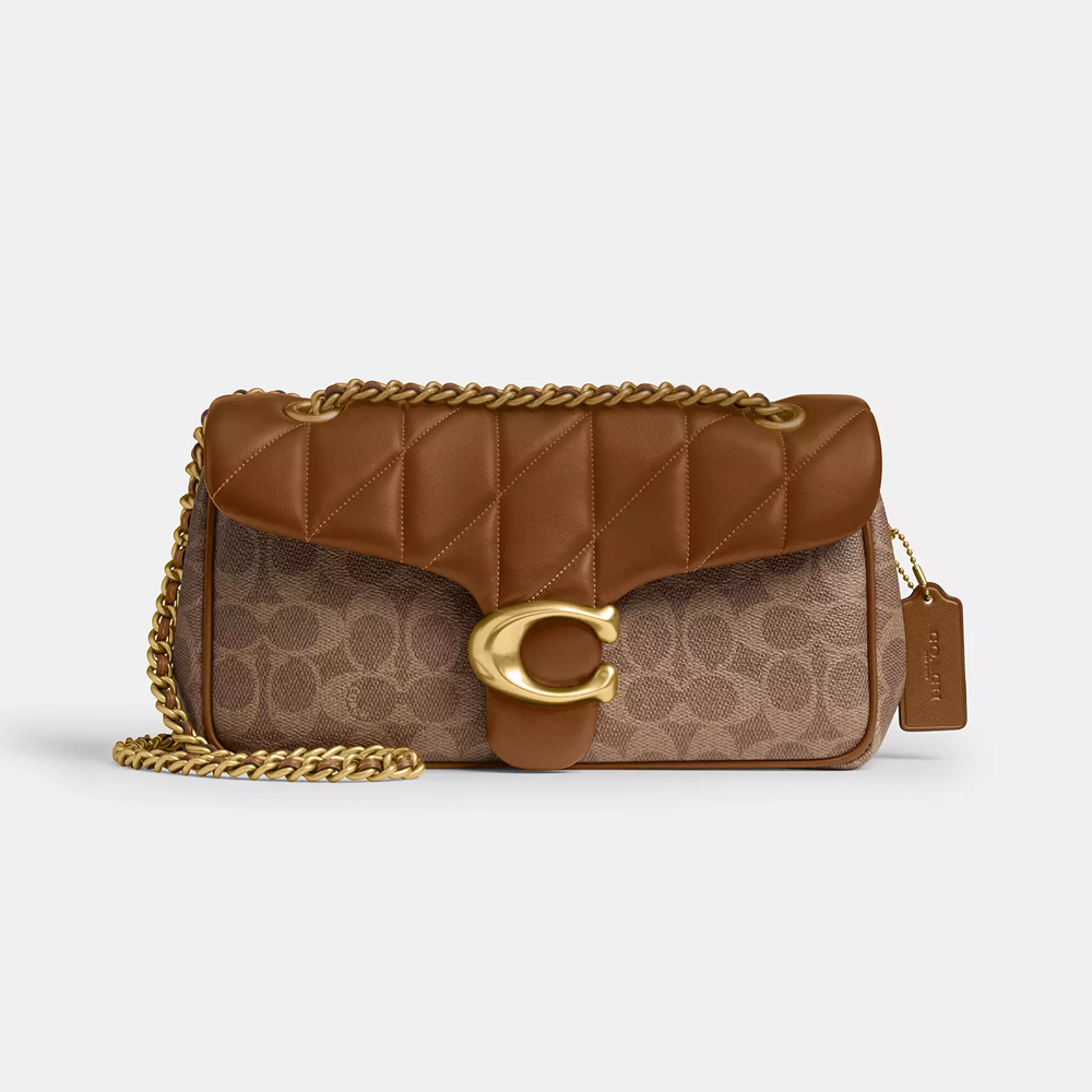 Coach Tabby Shoulder Bag 26 In Signature Canvas With Quilting