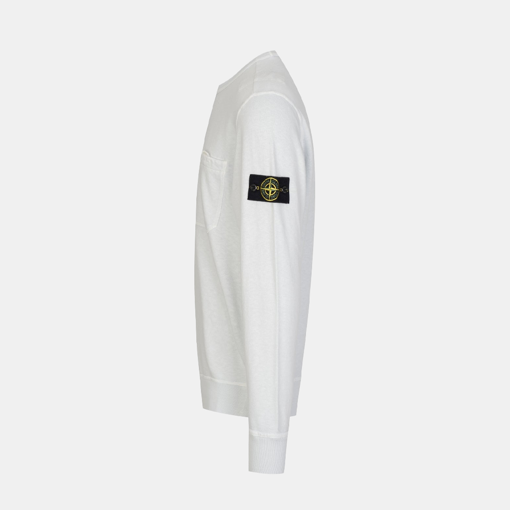 Stone Island Slub Sweatshirt White