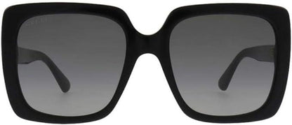 Gucci GG0141S 001 Black GG0141S Square Sunglasses Lens Category 2 Size 53mm, womens