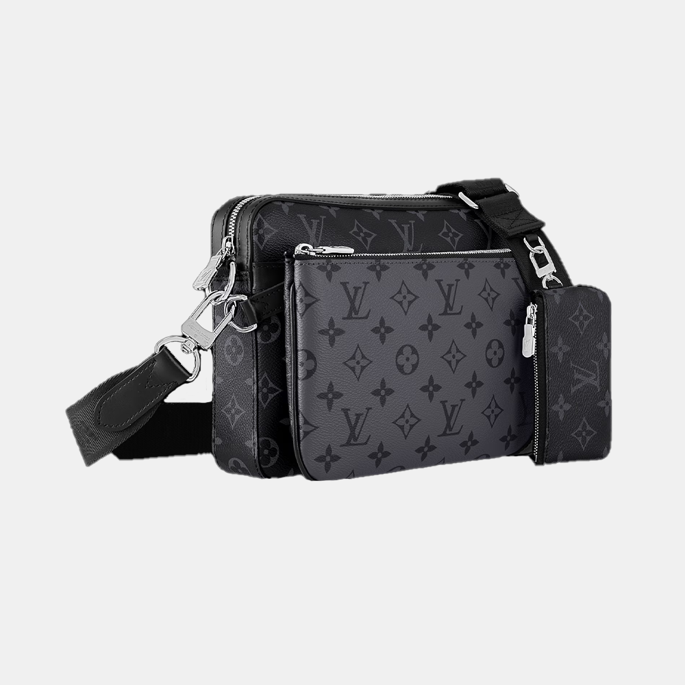 Louis Vuitton Trio Messenger in Monogram Eclipse Canvas