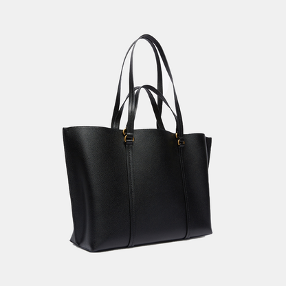 Pinko Large Tumbled Leather Shopper Bag