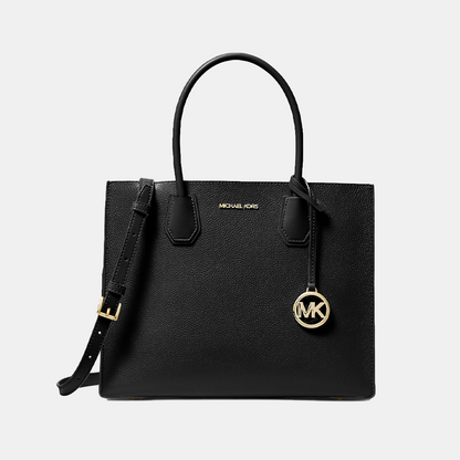 Michael Kors Mercer Large Pebbled Leather Accordion Tote Bag