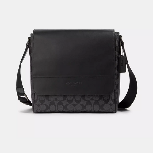 Coach Houston Map Bag in Signature Canvas