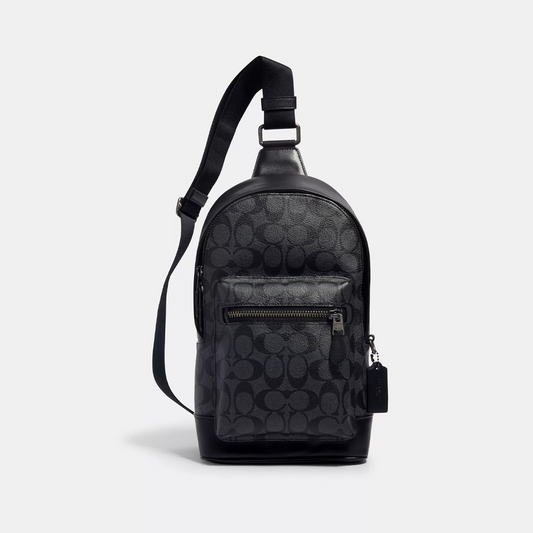 Coach West Pack In Signature Canvas