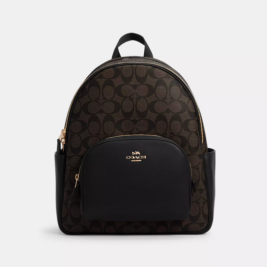 Coach Court Backpack In Signature Canvas