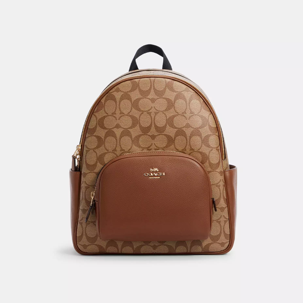 Coach Court Backpack In Signature Canvas