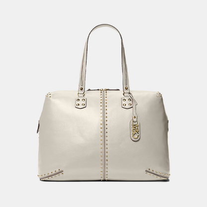 Michael Kors Astor Extra-Large Studded Leather Weekender Bag