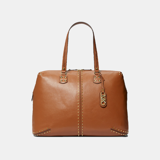 Michael Kors Astor Extra-Large Studded Leather Weekender Bag