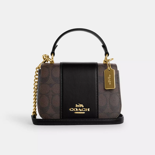 Coach Lysa Top Handle In Signature Canvas