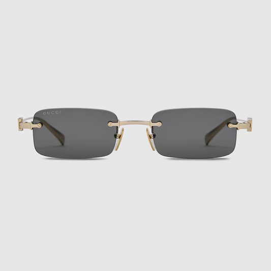 Gucci Rectangular frame sunglasses gold-toned