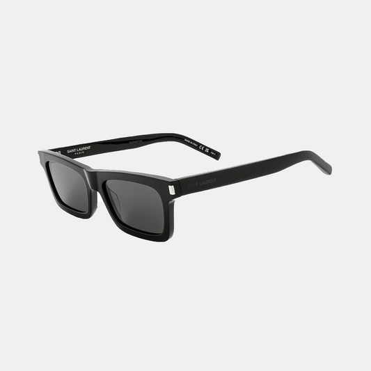 Saint Laurent Black Rectangular Ladies Sunglasses