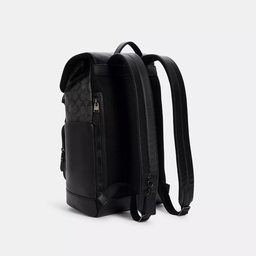 Coach Track Backpack In Signature Canvas