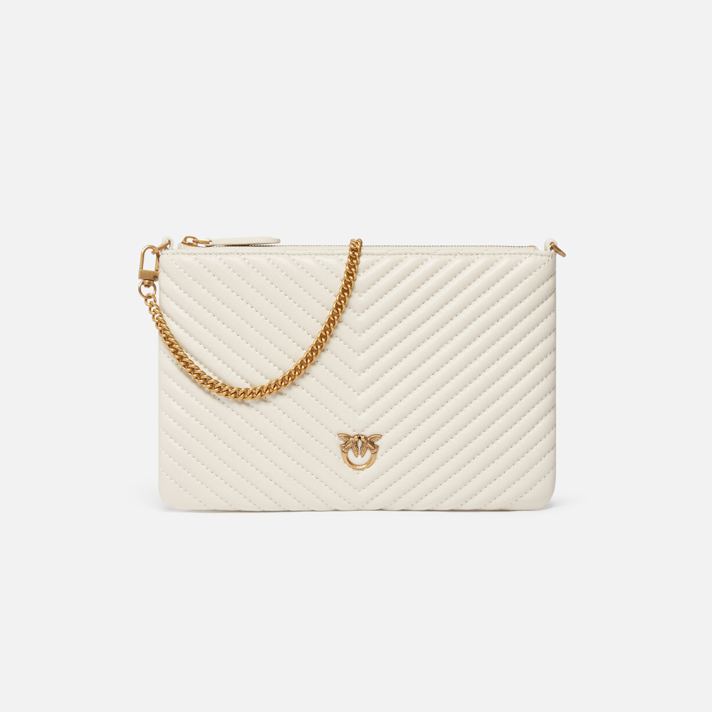 Pinko Small Quilted Nappa Leather Envelope Bag