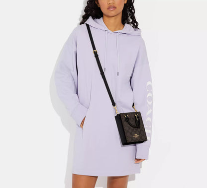 Coach Mini Tote In Signature Canvas Brown/Black