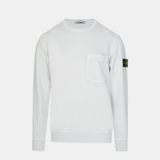 Stone Island Slub Sweatshirt White