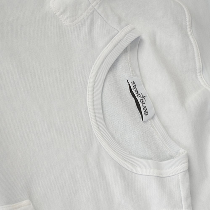 Stone Island Slub Sweatshirt White